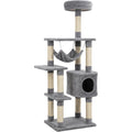 Wcwo Multi-Level Cat Tower 118 cm Gray with Condo and Hammock - Product view